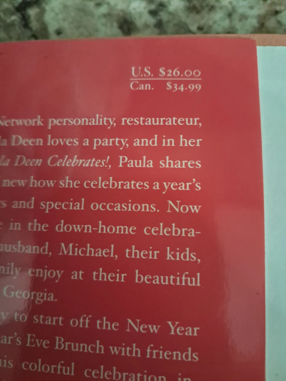 Signed Paula Deen Celebrates Cookbook